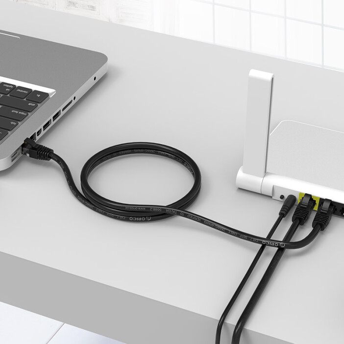 奥睿科ORICO PUG-C6 CAT6六类千兆圆线网线 工程家装与网络工程的理想选择